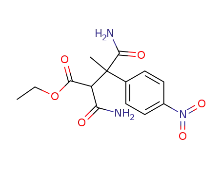 β-(4-Nitro-phenyl)-α,β-dicarbamoyl-buttersaeure-aethylester