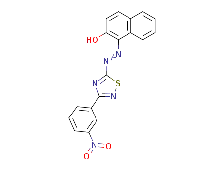 1-[3-(3-nitro-phenyl)-[1,2,4]thiadiazol-5-ylazo]-naphthalen-2-ol