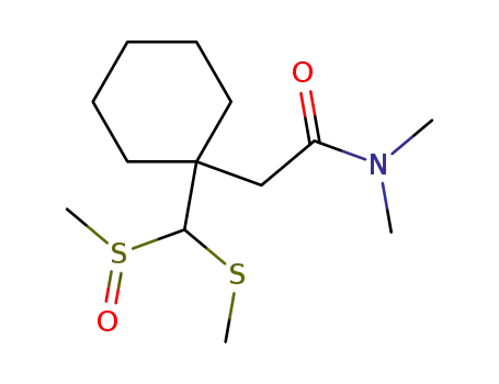 Cyclohexaneacetamide,
N,N-dimethyl-1-[(methylsulfinyl)(methylthio)methyl]-