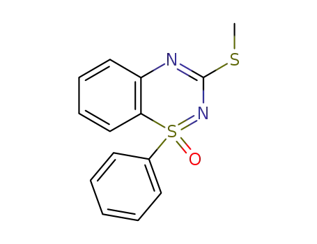 1l4-1,2,4-Benzothiadiazine, 3-(methylthio)-1-phenyl-, 1-oxide