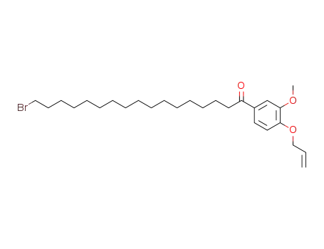 4-<17-Brom-heptadecanoyl>-guajacol-allylaether