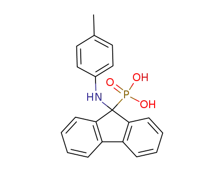 Molecular Structure of 62614-21-5 (Phosphonic acid, [9-[(4-methylphenyl)amino]-9H-fluoren-9-yl]-)
