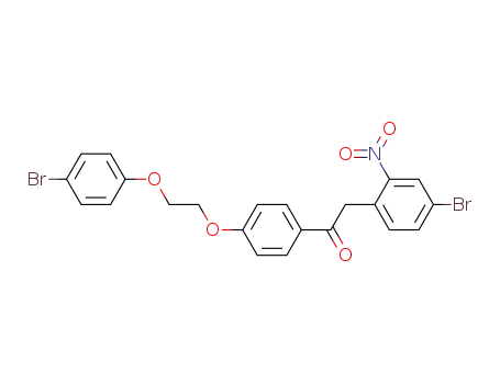 Molecular Structure of 55368-32-6 (4'-Brom-4-<2-(4-bromphenoxy)ethoxy>-2'-nitro-desoxybenzoin)