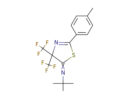 <i>tert</i>-butyl-(2-<i>p</i>-tolyl-4,4-bis-trifluoromethyl-4<i>H</i>-thiazol-5-ylidene)-amine
