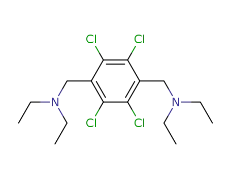Molecular Structure of 55405-22-6 (Diethyl-(2,3,5,6-tetrachloro-4-diethylaminomethyl-benzyl)-amine)