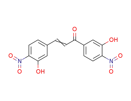 Molecular Structure of 107916-66-5 (4,4'-Dinitro-3,3'-dihydroxy-chalkon)