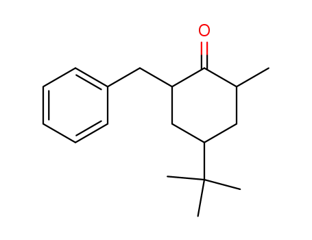 2-Benzyl-6-methyl-4-tert-butyl-cyclohexanon
