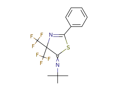 <i>tert</i>-butyl-(2-phenyl-4,4-bis-trifluoromethyl-4<i>H</i>-thiazol-5-ylidene)-amine