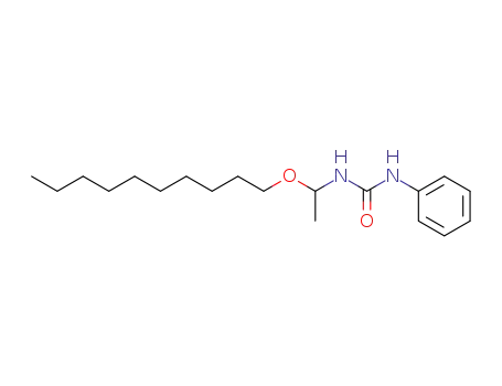 Molecular Structure of 63912-87-8 (1-(1-Decyloxy-ethyl)-3-phenyl-urea)