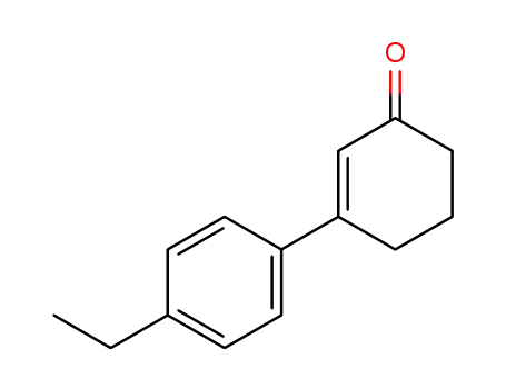 Molecular Structure of 10345-92-3 (2-Cyclohexen-1-one, 3-(4-ethylphenyl)-)