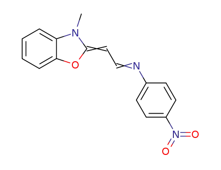 <i>N</i>-[2-(3-methyl-3<i>H</i>-benzooxazol-2-ylidene)-ethylidene]-4-nitro-aniline