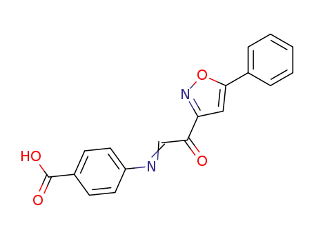 4-[2-oxo-2-(5-phenyl-isoxazol-3-yl)-ethylideneamino]-benzoic acid