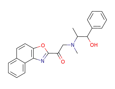 2-[(2-hydroxy-1-methyl-2-phenyl-ethyl)-methyl-amino]-1-naphtho[1,2-<i>d</i>]oxazol-2-yl-ethanone