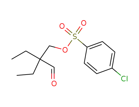 p-Chlor-benzolsulfonsaeure-2-ethyl-2-formyl-butylester