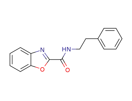 Molecular Structure of 27411-62-7 (benzooxazole-2-carboxylic acid phenethylamide)