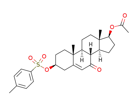 17β-Acetoxy-3β-tosyloxy-androsten-(5)-on-(7)