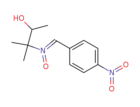 Molecular Structure of 63985-74-0 (2-Butanol, 3-methyl-3-[[(4-nitrophenyl)methylene]oxidoamino]-)