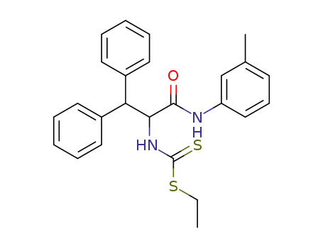 Molecular Structure of 33663-21-7 ((2,2-Diphenyl-1-m-tolylcarbamoyl-ethyl)-dithiocarbamic acid ethyl ester)