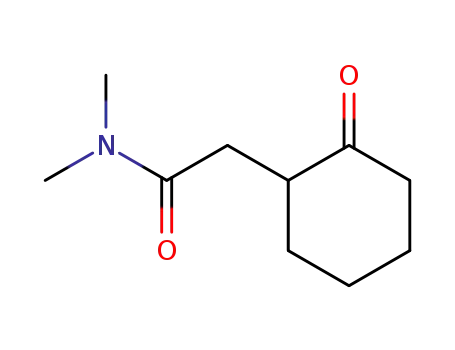 Molecular Structure of 36764-08-6 (<2-Oxo-cyclohexyl>-essigsaeure-dimethylamid)