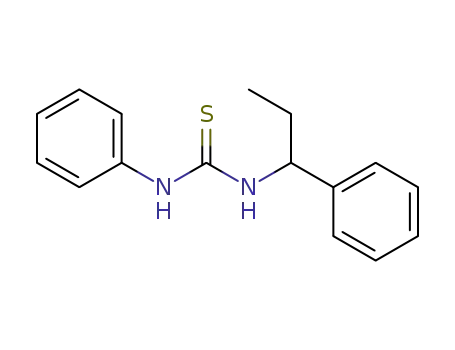 Molecular Structure of 62466-37-9 (Thiourea, N-phenyl-N'-(1-phenylpropyl)-)