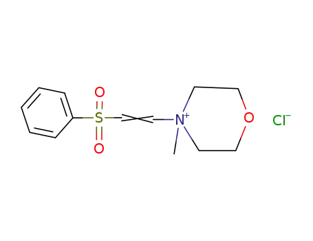 Morpholinium, 4-methyl-4-[2-(phenylsulfonyl)ethenyl]-, chloride