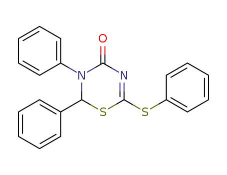 2,3-diphenyl-6-phenylsulfanyl-2,3-dihydro-[1,3,5]thiadiazin-4-one