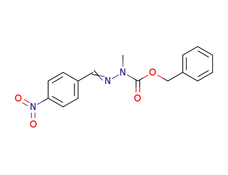 N<sup>1</sup>-Benzyloxycarbonyl-N<sup>1</sup>-methyl-N<sub>2</sub>-(4-nitro-benzyliden)-hydrazin