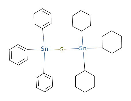 Molecular Structure of 117012-58-5 ((C<sub>6</sub>H<sub>5</sub>)3SnSSn(C<sub>6</sub>H<sub>11</sub>)3)