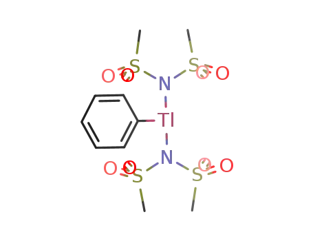 Molecular Structure of 137089-91-9 (PhTl{N(SO<sub>2</sub>Me)2}2)