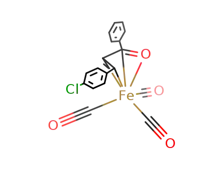 (ClC<sub>6</sub>H<sub>4</sub>CHCHC(O)C<sub>6</sub>H<sub>5</sub>)Fe(CO)3