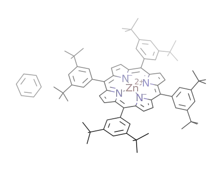 [Zn(tetrakis(3,5-di-tert-butylphenyl)porphine(-2H))]*C<sub>6</sub>H<sub>6</sub>