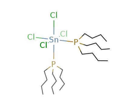 Molecular Structure of 38966-48-2 (Tin, tetrachlorobis(tributylphosphine)-)