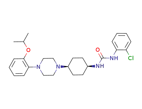 Molecular Structure of 919120-01-7 (Urea,
N-(2-chlorophenyl)-N'-[cis-4-[4-[2-(1-methylethoxy)phenyl]-1-piperazinyl]
cyclohexyl]-)