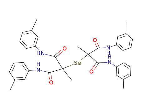 Molecular Structure of 876482-31-4 ((CH<sub>3</sub>C<sub>6</sub>H<sub>4</sub>NHCO)2C(CH<sub>3</sub>)SeC(CH<sub>3</sub>)(CONHC<sub>6</sub>H<sub>4</sub>CH<sub>3</sub>)2)