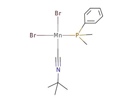MnBr<sub>2</sub>(CNt-Bu)(PPhMe<sub>2</sub>)