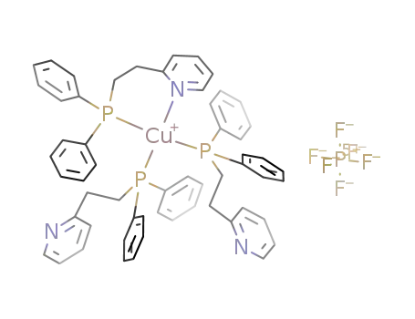 [Cu(1-(diphenylphosphino)-2-(2-pyridyl)ethane-P)2(1-(diphenylphosphino)2-(2-pyridyl)ethane-P,N)2]PF<sub>6</sub>