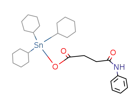 Molecular Structure of 110838-92-1 (N-phenylsuccinamic acid tricyclohexylstannyl ester)