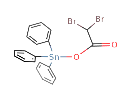 Molecular Structure of 89222-63-9 (Stannane, [(dibromoacetyl)oxy]triphenyl-)