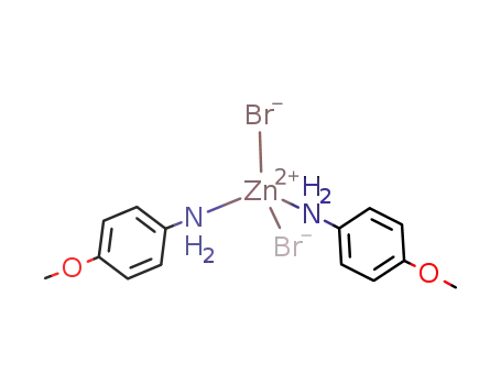 Molecular Structure of 14434-83-4 (Br<sub>2</sub>(p-anisidine)2zinc(II))