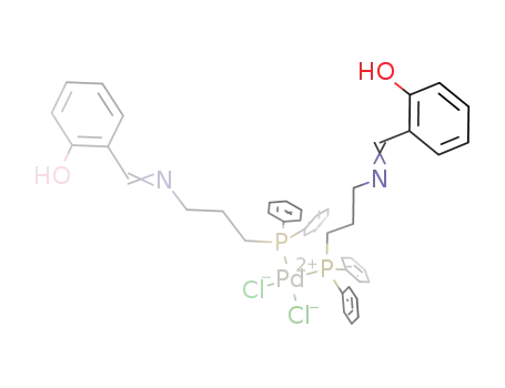 cis-PdCl<sub>2</sub>[Ph<sub>2</sub>P(CH<sub>2</sub>)3NCHC<sub>6</sub>H<sub>4</sub>-o-OH]2
