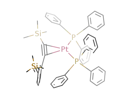 Pt((CH<sub>3</sub>)3SiC<sub>2</sub>C<sub>6</sub>H<sub>4</sub>CCSi(CH<sub>3</sub>)3)(P(C<sub>6</sub>H<sub>5</sub>)3)2