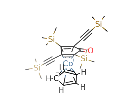 (2,4-bis((trimethylsilyl)ethynyl)-3,5-bis(trimethylsilyl)-η4-cyclopentadienone)(η5-cyclopentadienyl)cobalt