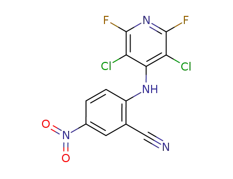 2-(3,5-dichloro-2,6-difluoro-pyridin-4-ylamino)-5-nitro-benzonitrile