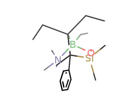 rac-1,7,7-triethyl-3,3,6,6-tetramethyl-4-phenyl-2-oxa-6-azonia-3-sila-1-boratabicyclo{2.2.1}heptane