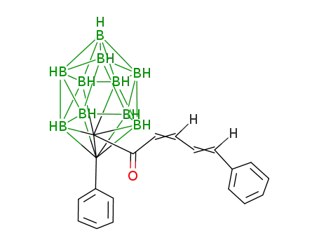 1,2-C<sub>2</sub>B<sub>10</sub>H<sub>10</sub>-1-C<sub>6</sub>H<sub>5</sub>-2-COCHCHCHCHC<sub>6</sub>H<sub>5</sub>