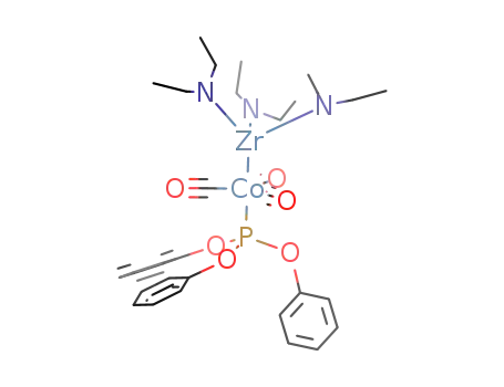 ((C<sub>2</sub>H<sub>5</sub>)2N)3ZrCo(CO)3(P(OC<sub>6</sub>H<sub>5</sub>)3)