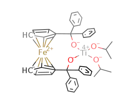 Fe(C<sub>5</sub>H<sub>4</sub>C(C<sub>6</sub>H<sub>5</sub>)2O)2Ti(OCH(CH<sub>3</sub>)2)2