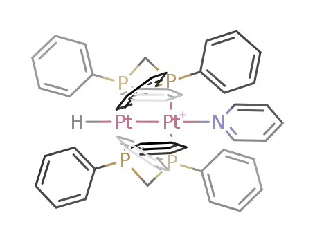 [Pt<sub>2</sub>(H)(C<sub>5</sub>H<sub>5</sub>N)((C<sub>6</sub>H<sub>5</sub>)2PCH<sub>2</sub>P(C<sub>6</sub>H<sub>5</sub>)2)2]<sup>(1+)</sup>