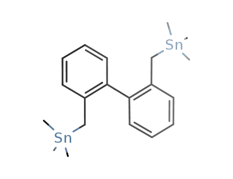 Molecular Structure of 113419-95-7 (Stannane, [[1,1'-biphenyl]-2,2'-diylbis(methylene)]bis[trimethyl-)