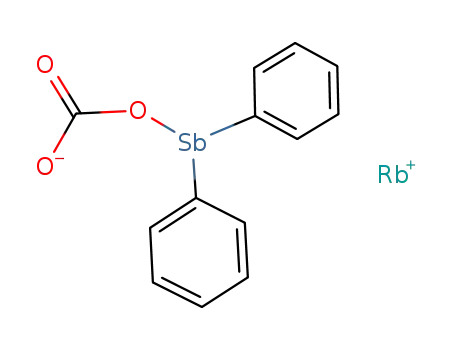 Molecular Structure of 86041-68-1 (Rb<sup>(1+)</sup>*[O<sub>2</sub>COSb(C<sub>6</sub>H<sub>5</sub>)2]<sup>(1-)</sup> = Rb[O<sub>2</sub>COSb(C<sub>6</sub>H<sub>5</sub>)2])